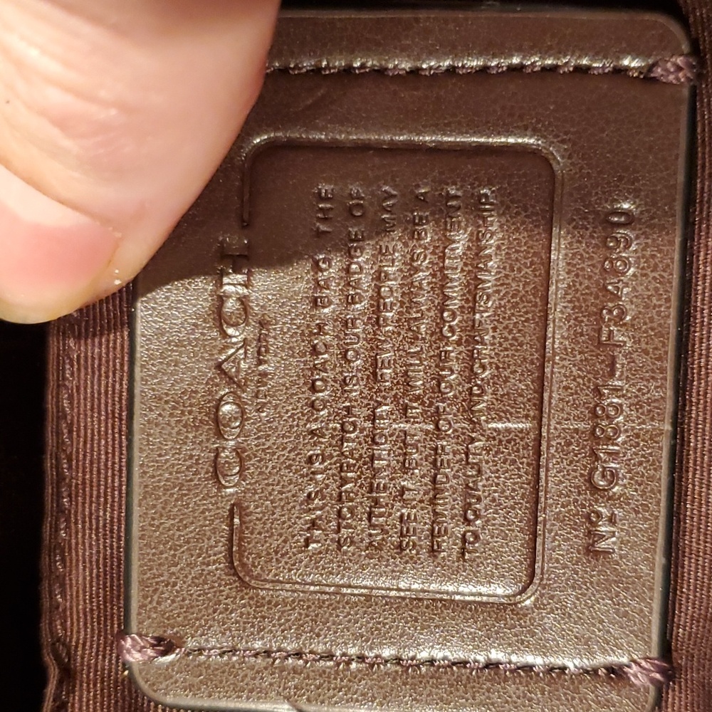 Coach Brown Patchwork Leather Tote - image 12